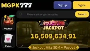 MGpk777 Game